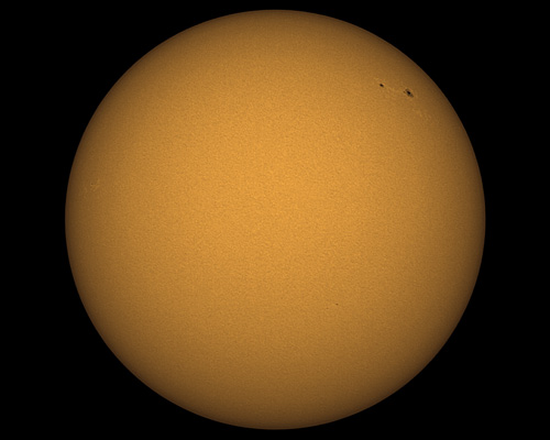 Grupo de manchas solares 1035
