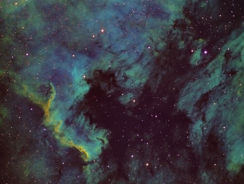 NGC7000 – Paleta Hubble SHO
